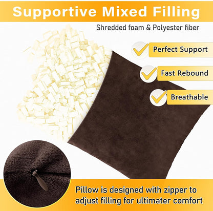 1 MIDDLE ONE 2 Pack Small Pillow, Memory Foam Mini Pillow 11 X 7 Inches for Travel, Sleeping, Nap and Neck, Knee, Lumbar Support, Tiny Cushion for Pet, Dogs (Grey)