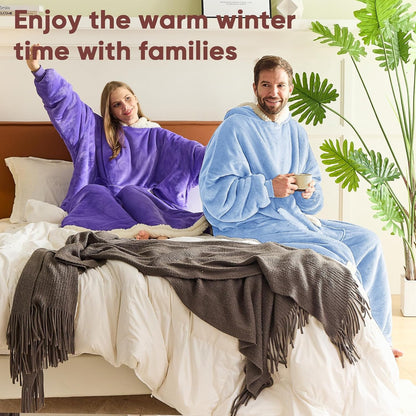 yescool Wearable Blanket Hoodie as Christmas Birthday Gifts for Women Mom - Colors A