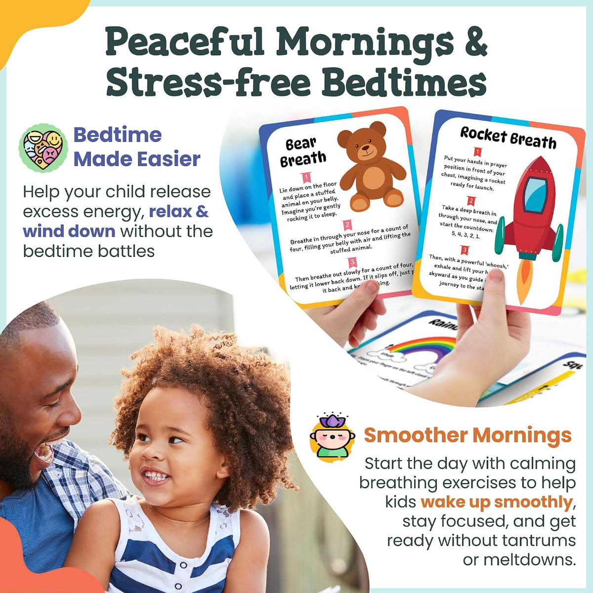 Breathing Cards for Kids, Mindfulness & Calming Corner Kit Must Haves