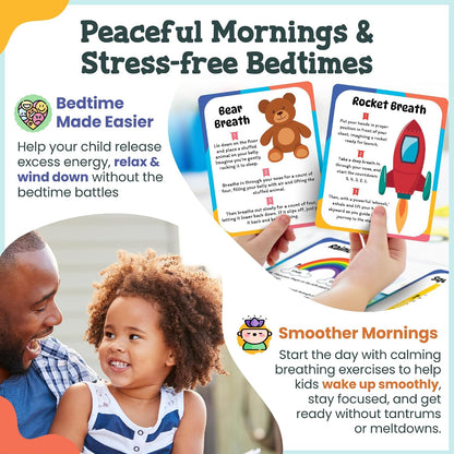 Breathing Cards for Kids, Mindfulness & Calming Corner Kit Must Haves