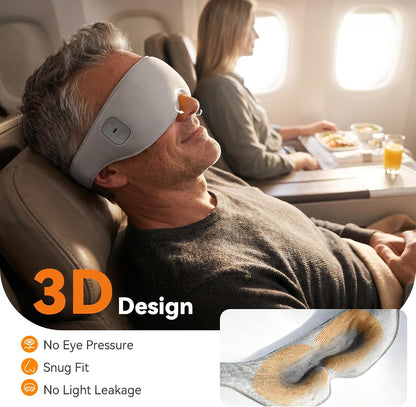 Heated Eye Mask Cordless Relieves Dry Eyes Fatigue, Blepharitis & Stye | Premium Fabric Skin-Friendly,Cordless，3 Heat Settings, Rechargeable, Ideal Gift for Women Men (Grey)