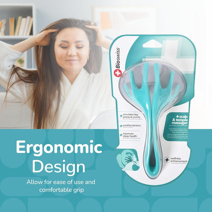 BioSwiss 2-Pack Handheld Full Body Massager, 4-Leg Pressure Point Tool for Back, Neck, and Shoulder, Includes 1 Large and 1 Small