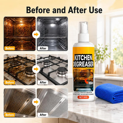 GreaseKiller BBQ Grill Cleaner Spray, Heavy Duty Degreaser, Fast-Acting Grease Removal, for Grills and Smokers, Outdoor Use(2 PCS)