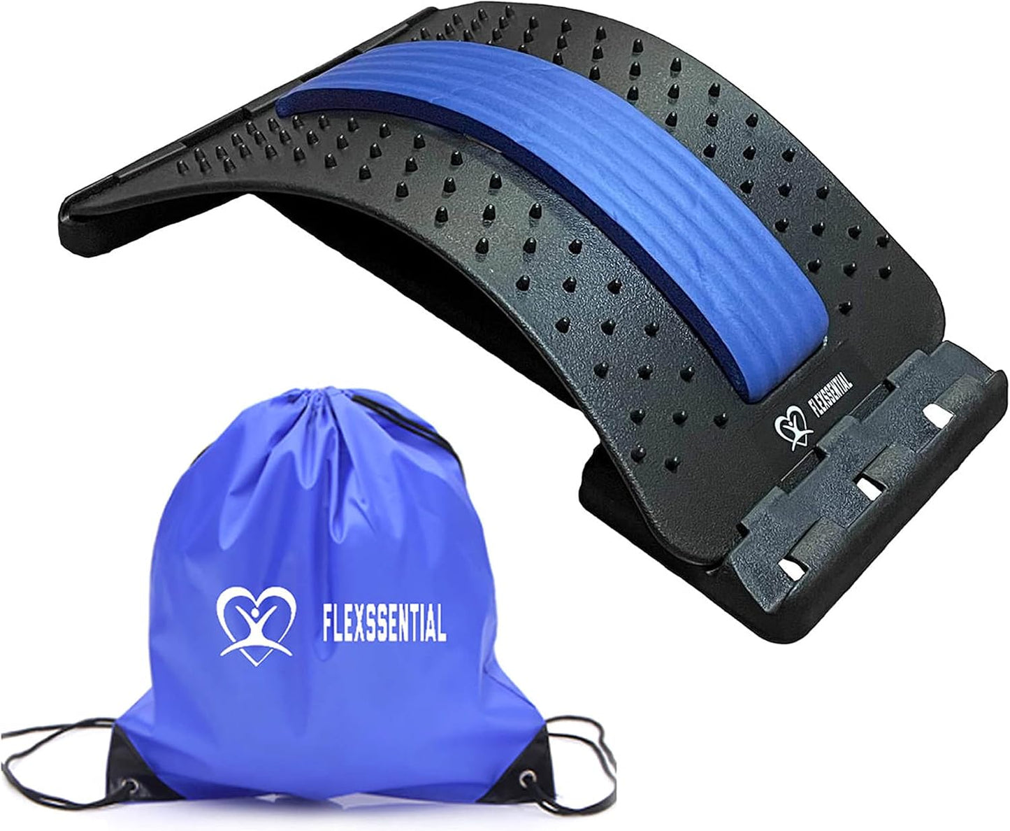 Back Stretcher Device for Back Pain Relief - Lumbar Support - Spine Deck - Massager for Back - Spine Stretcher Helps Lower Back Pain - Easy Back Therapy that relieves Chronic Pain