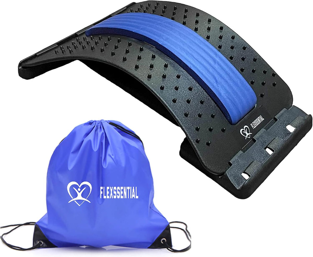 Back Stretcher Device for Back Pain Relief - Lumbar Support - Spine Deck - Massager for Back - Spine Stretcher Helps Lower Back Pain - Easy Back Therapy that relieves Chronic Pain