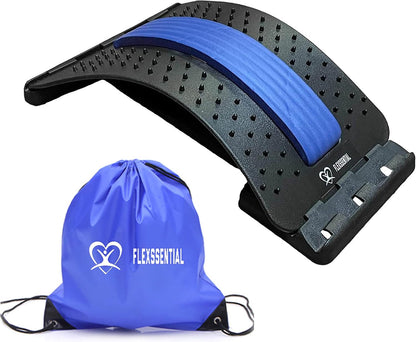 Back Stretcher Device for Back Pain Relief - Lumbar Support - Spine Deck - Massager for Back - Spine Stretcher Helps Lower Back Pain - Easy Back Therapy that relieves Chronic Pain
