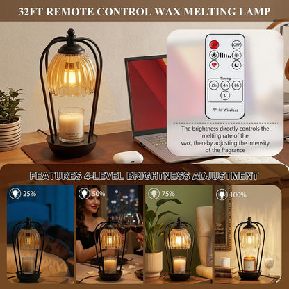 Candle Warmer Lamp with Timer and Wireless Remote Control