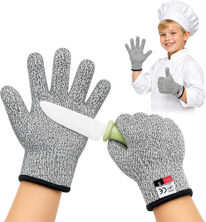 Level 5 Cut Resistant Gloves for Kitchen Food Grade, Machine Washable for Indoor&Outdoor Use