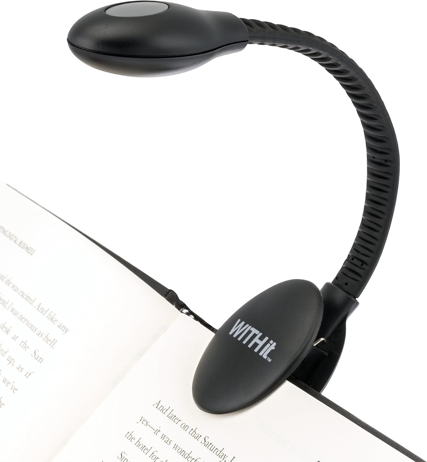 French Bull USB Rechargeable Clip On Book Light – Pink – LED Reading Light with Clip for Books, eBooks, Reduced Glare, Portable, Lightweight - Integrated USB Plug, Rechargeable Battery Included