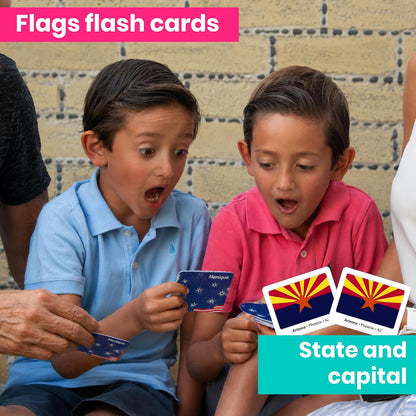 Menique Explore the World Memory Matching Game – Geography Game with 100 Photo Cards, 50 Countries, Flags & Landmarks – Travel Card Game with Educational Booklet, Ages 3+