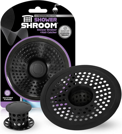 ShowerShroom SHSULT755 Ultra Revolutionary Shower Hair Catcher Drain Protector, No Size, Stainless