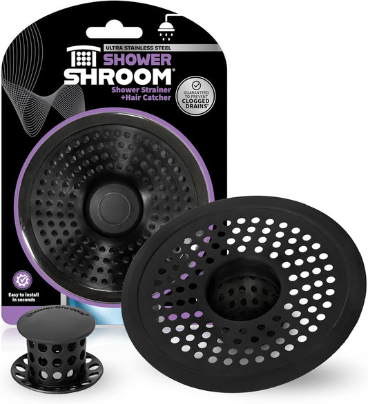 ShowerShroom SHSULT755 Ultra Revolutionary Shower Hair Catcher Drain Protector, No Size, Stainless