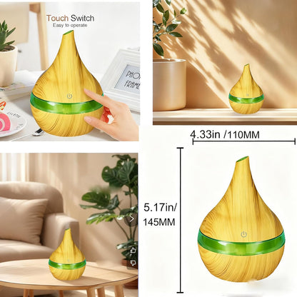 300ml Cool Mist 7 Colorful Lights Humidifier, 10-20 Hour Runtime for Plants