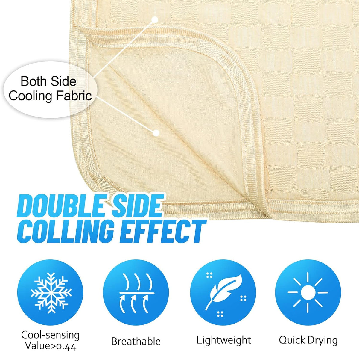 Ailemei Direct Cooling Thin Mattress Pad King Size, Gray, 76"x80"
