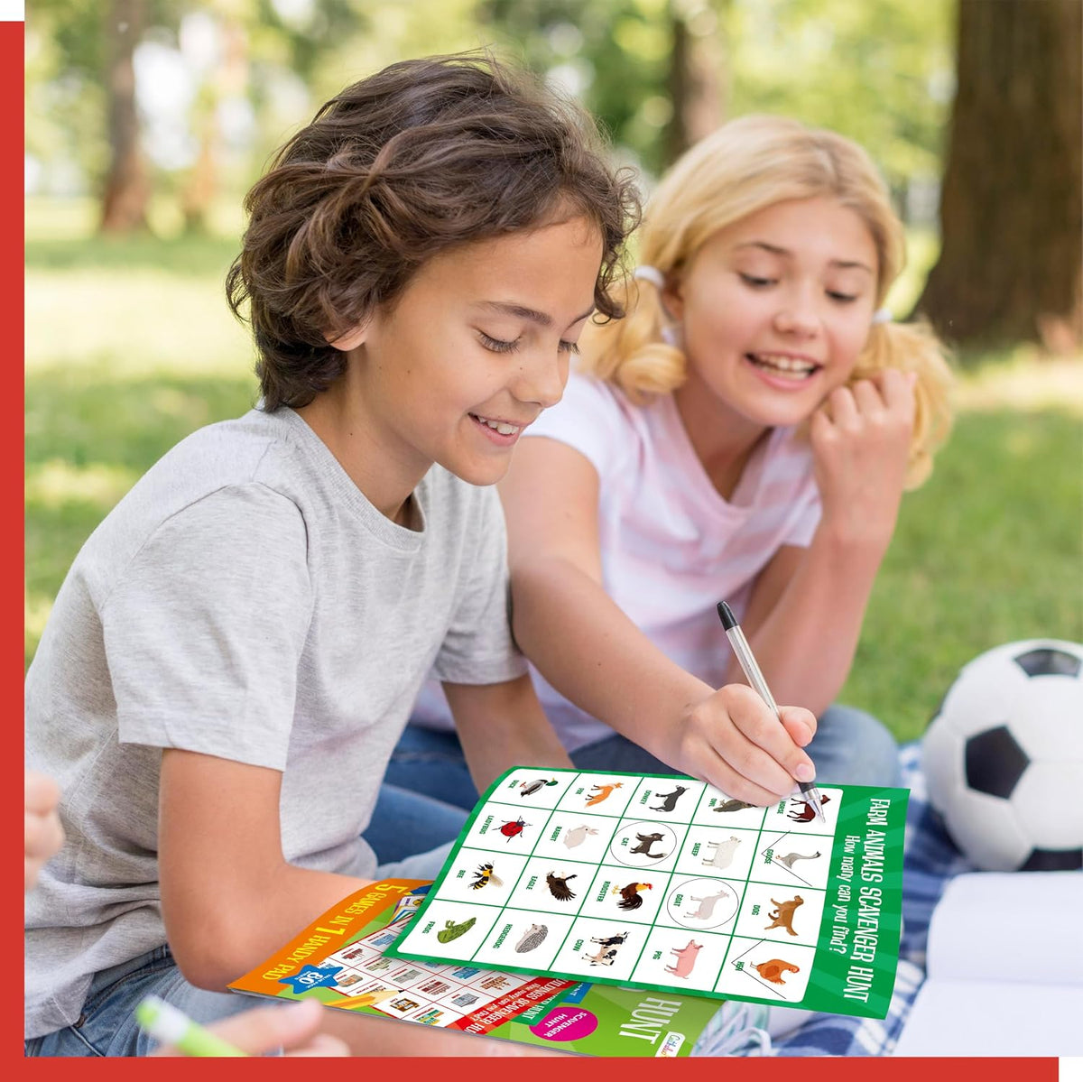 Road Trip Game Pad, 80 Perforated Sheets Travel Activity Pad, 5 Games in 1 Pad, Plane, Car Trip Activity, Pen Pencil & Paper Game for Kids, Adults (6” x 9”)