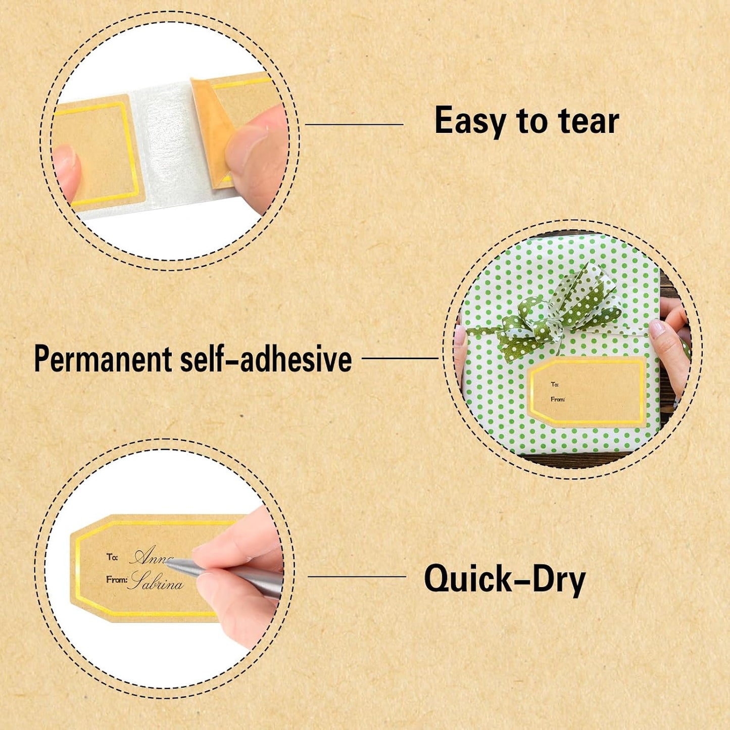 1000 Blank Removable Freezer Labels, Blank Removable Labels Water Oil Resistant with Perforation Line for Food Containers Jars Pantry Organization (Each Measures 1x 3 Inch)