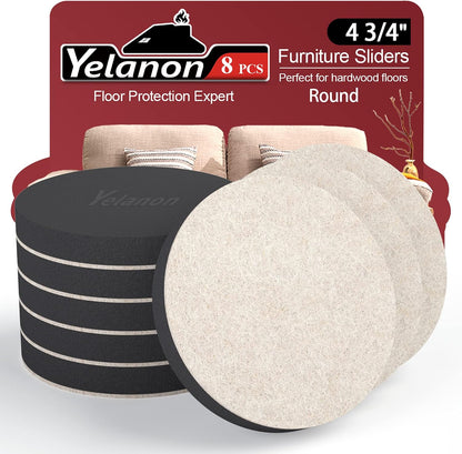 Furniture Sliders, 20pcs-3 1/2” Felt Furniture Sliders for Carpet, Furniture Pads Hardwoods Floors, Heavy Furniture Movers Sliders, Reusable Moving Pads, Floor Protectors for Carpet