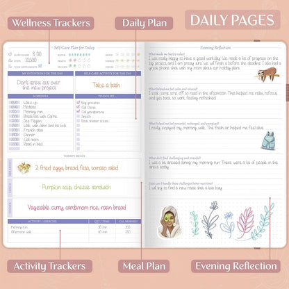 Legend Self-Care Journal – Guided Daily Reflection Journal to Support Mental & Physical Health – Daily Mood, Meditation & Personal Development Notebook – 7.1x10.5”, Lasts 3 Months (Turquoise)