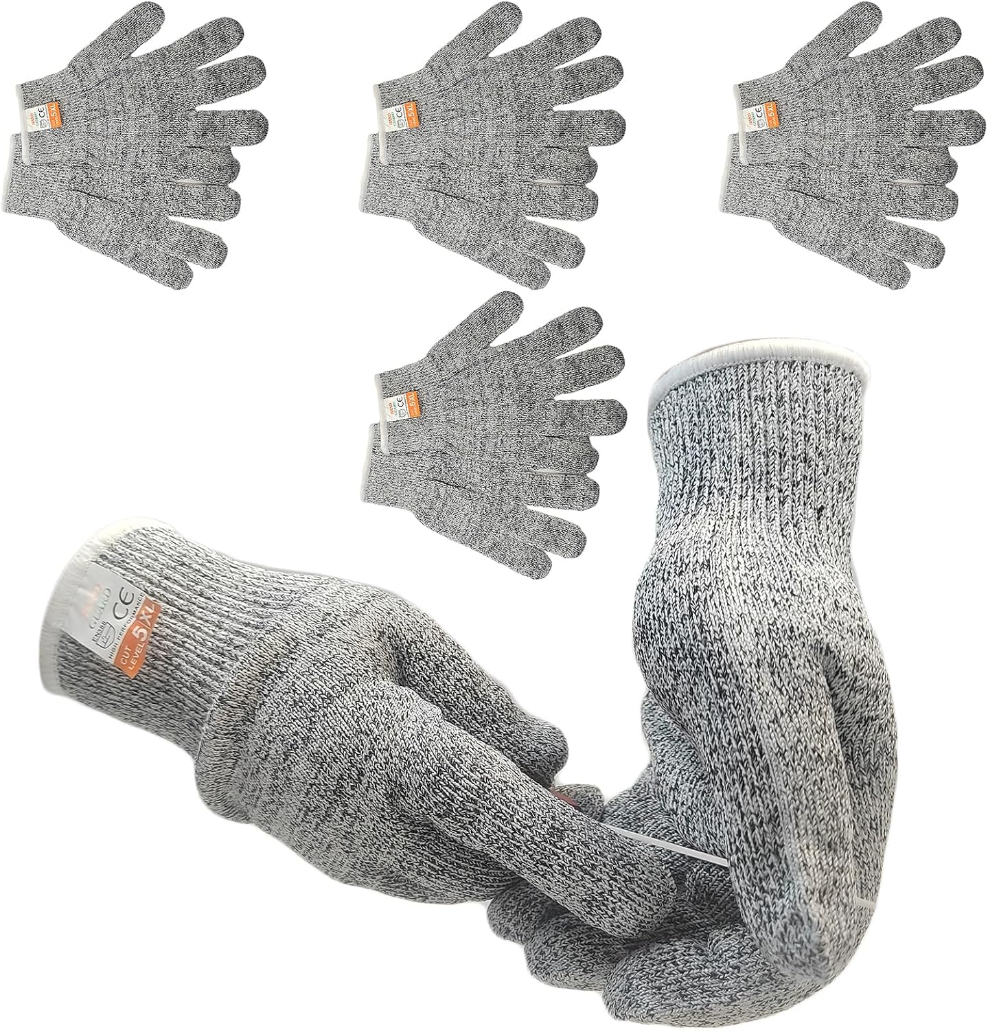 Cut Resistant Gloves, Level 5 Protection, Food Grade Anti-Cut Gloves for Kitchen, Meat & Fish Processing, Woodworking