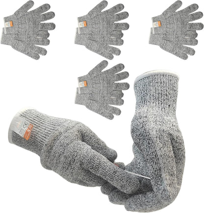 Cut Resistant Gloves, Level 5 Protection, Food Grade Anti-Cut Gloves for Kitchen, Meat & Fish Processing, Woodworking