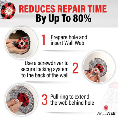 Innovative Drywall Repair Kit - 2 inches plus Hole Patch, Spackle Wall Repair, Drywall Patch Filler for Easy Wall Fixes - No Dry Wall or Tape needed