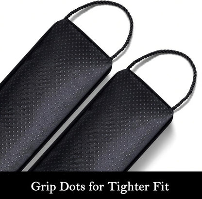 Door Draft Stopper with Removable Washable Cover, 38", Black | Weighted Gap Filler, Blocks Hot and Cold Air, All-Season Seal, Easy Install, Noise & Wind Blocker, Home Essentials