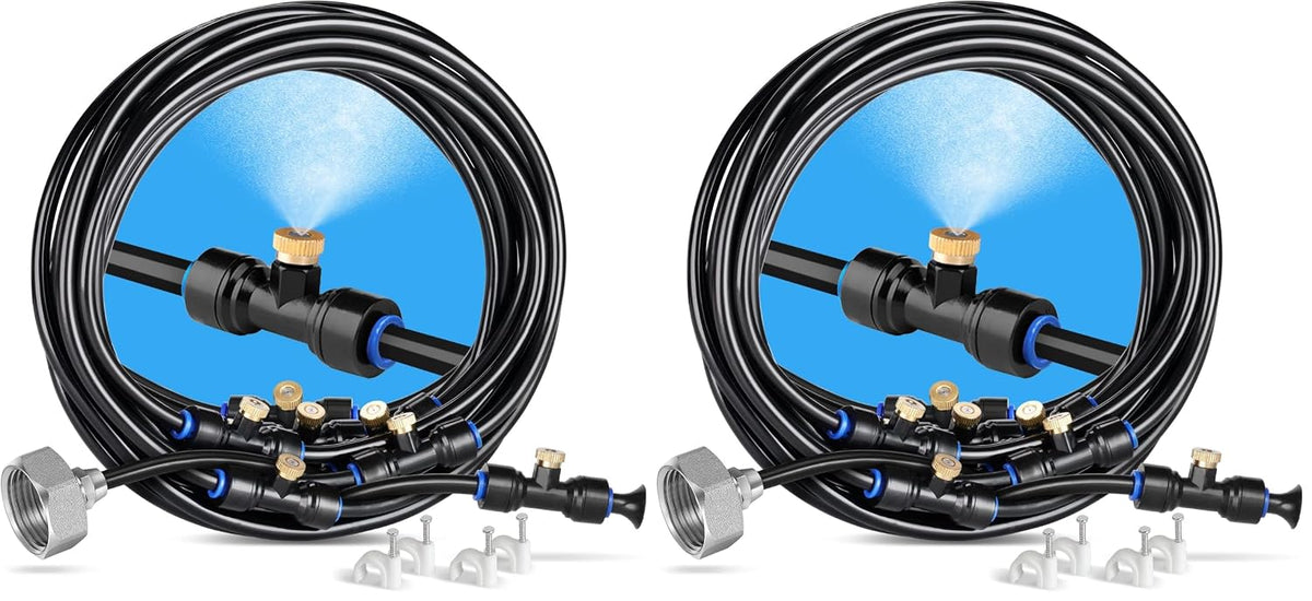 homenote Misting Cooling System, 75FT(23M) Pre-Assembled Mister Kit