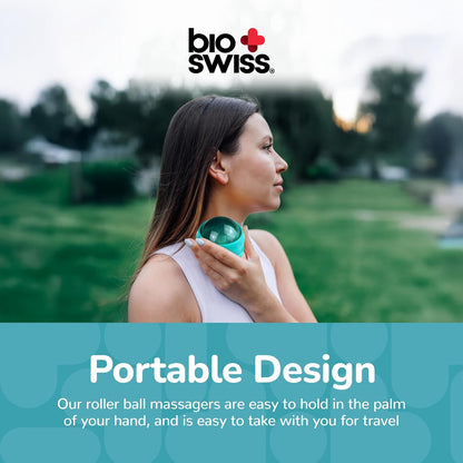 BioSwiss 2-Pack Handheld Full Body Massager, 4-Leg Pressure Point Tool for Back, Neck, and Shoulder, Includes 1 Large and 1 Small