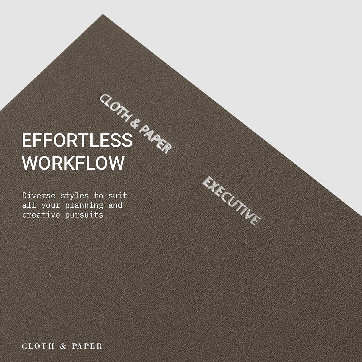 Cloth & Paper Travel Notebook | Daily Wellness Planner – Smoked Salt | Pocket Plus Wellness Planner 3.2" x 6" | Habit Tracker & Self Care Journal for Goals, Gratitude & Reflection – Soft Touch Cover