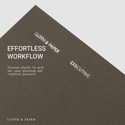Cloth & Paper Travel Notebook | Daily Wellness Planner – Smoked Salt | Pocket Plus Wellness Planner 3.2" x 6" | Habit Tracker & Self Care Journal for Goals, Gratitude & Reflection – Soft Touch Cover