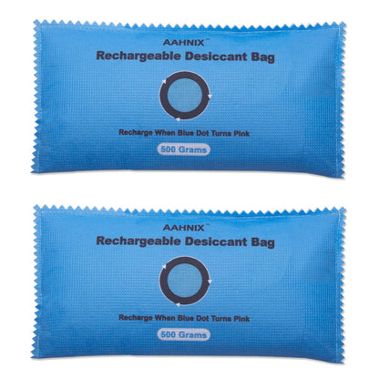10 Pack Rechargeable Silica Gel Packets, 100g Each - Moisture Absorbers for Storage Bins, Safe Dehumidifier Bags, Desiccant Packs for Closets, Cars, and Electronics