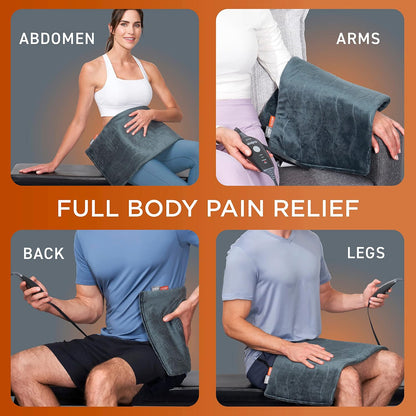 Pure Enrichment PureRelief Pro Far Infrared XL Heating Pad, 4 Heat Settings
