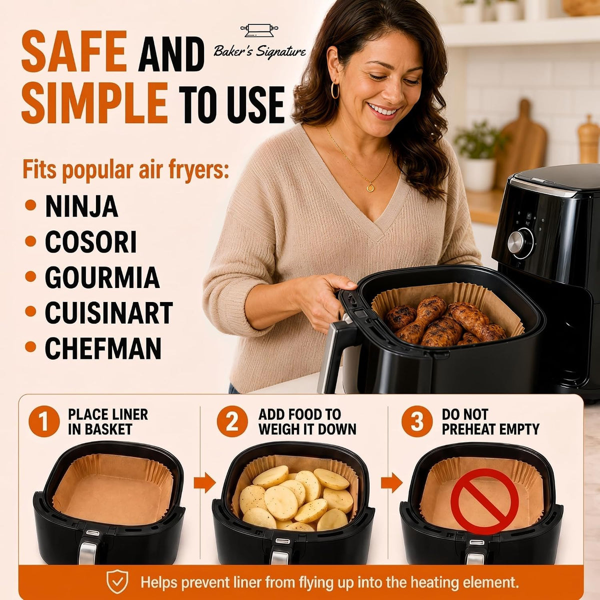 Air Fryer Paper Liners, Air Fryer Disposable Liners