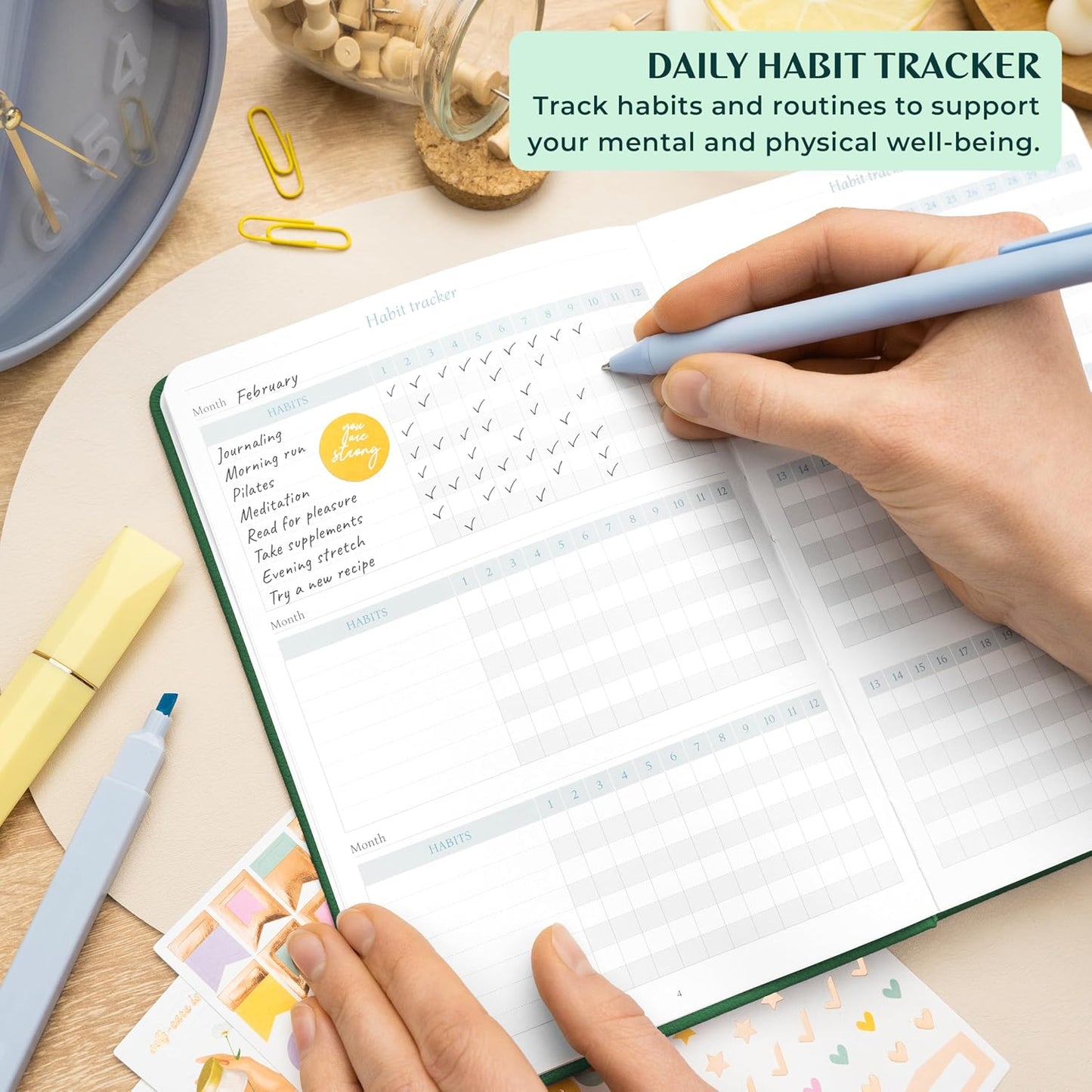 Legend Four-Minute Journal with Prompts & Habit Tracker – Daily Gratitude Journal for Women & Men – Guided Positivity, Self-Reflection & Affirmation Notebook (Lavender)