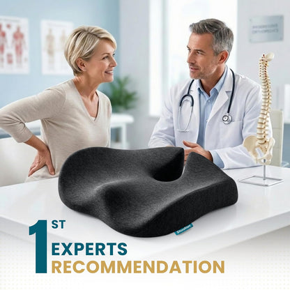 Pressure Relief Seat Cushion for Tailbone Pain, Sciatica & Coccyx Pillow