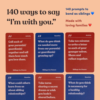Friends are Human Conversation Cards for Friendship and Bonding, 140 Cards