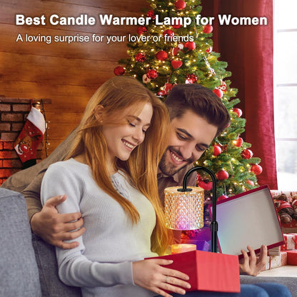 ZENLEA Candle Warmer Lamp with Timer, Candle Lamp with Dimmer, Wax Warmer Height Adjustable for Home Decor, Wax Melt Warmer for Scented Candles