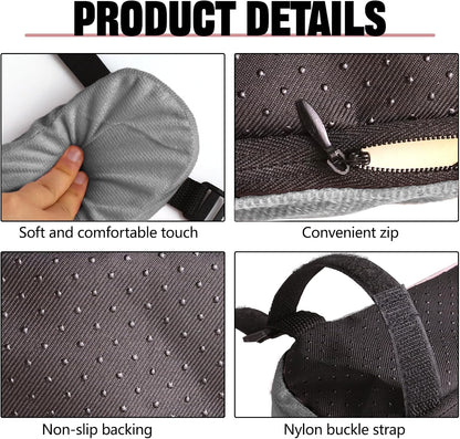 wuyaoyao 2PCS Car Seat Armrest Covers, Comfortable Auto Seat Elbow Support Cushion Pad, Soft Front Seat Chair Armrest Pads, Anti-Scratch Arm Rest Cover Protectors for Car Home Office (Purple)