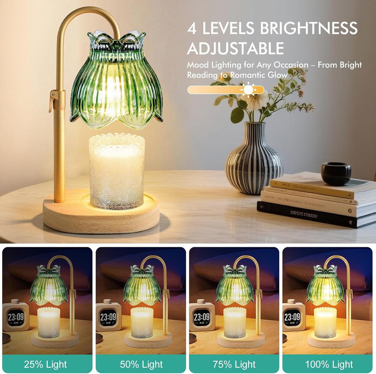 Candle Warmer Lamp with Timer,Birthday Gifts for Women