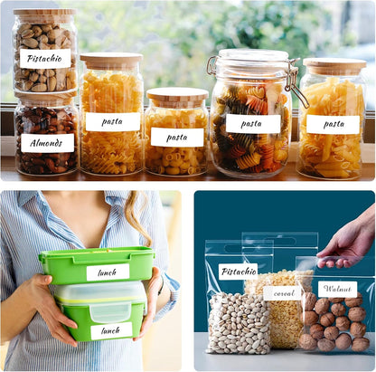 Removable Freezer Labels, Date Label 1x2 Inch Food Storage Stickers, Waterproof Oil Resistant Easy Clean Leaves no Residue 300 Total Per Roll