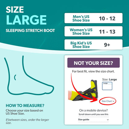 BraceAbility Sleeping Stretch Boot - Plantar Fasciitis Night Foot Splint Adjustable Achilles Tendonitis Brace for Fascia, Tendon and Calf Stretching, Heel and Bone Spur, Arch Pain Treatment (Medium)