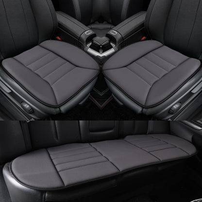 kingphenix Memory Foam Car Seat Cushion for Driver and Office Chair Comfort | 1.2-Inch-Thick Memory Foam Seat Pad, Soft, Breathable Fabric, Non-Slip Silicone Bottom for Long Drives and Office Use, Black
