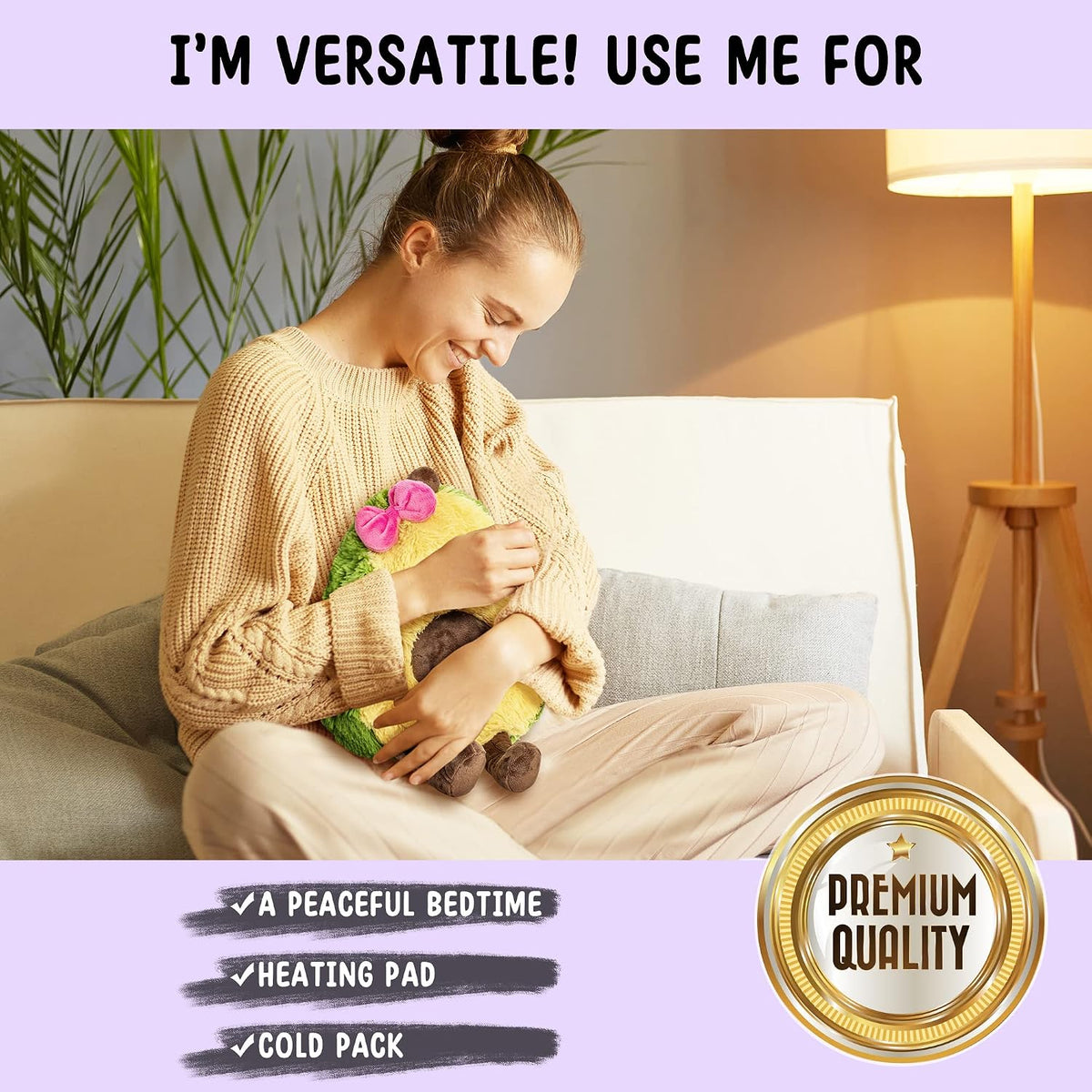 Axolotl Unscented 2Lbs Heating Pad for Neck Shoulders and Back Wrap Microwavable, Heatable 22.5" Cute Warm Stuffed Animals Neck Warmer - Axolotl Gifts for Women Girls and Kids