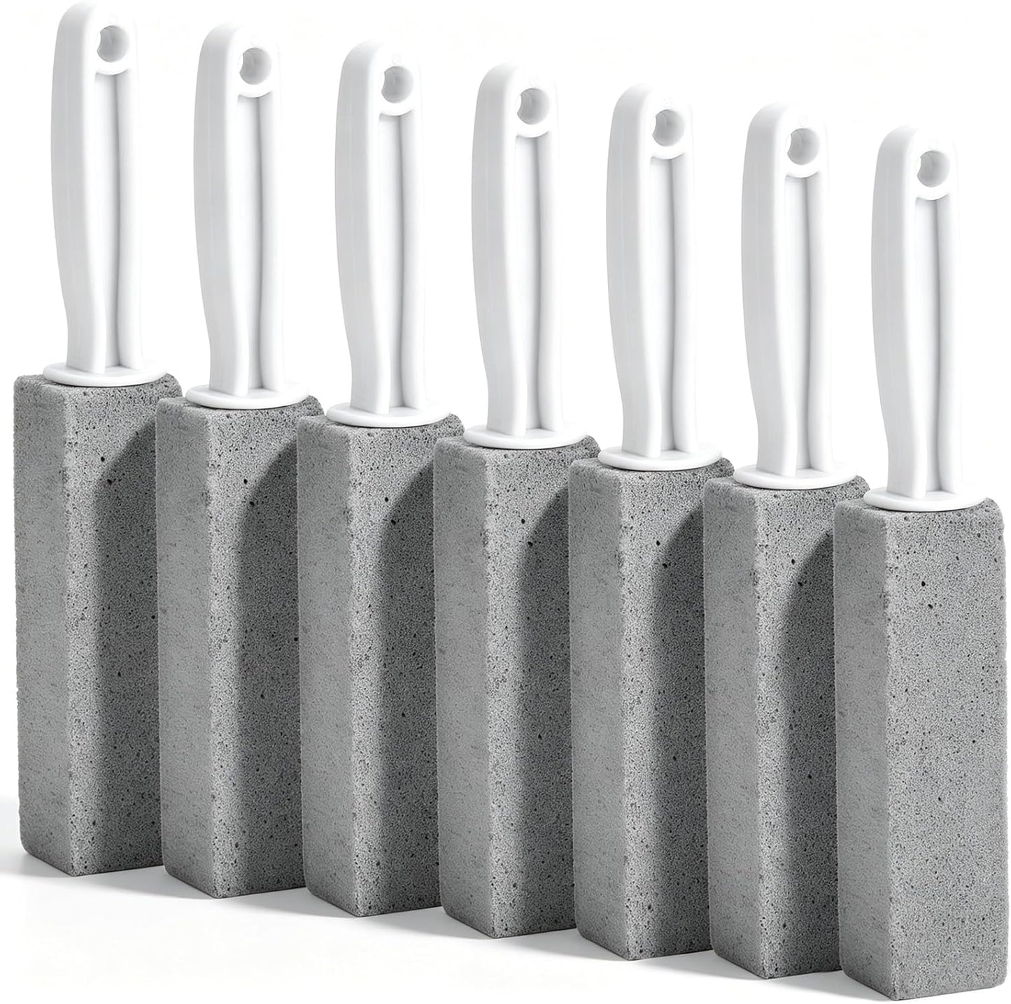 LoveBB 7 Pack Pumice Stone for Toilet Cleaning, Pumice Stick with Handle for Removing Bowl Ring, Toilet, Bathroom, Pool