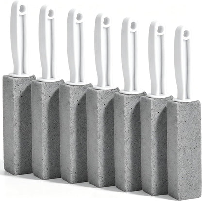 LoveBB 7 Pack Pumice Stone for Toilet Cleaning, Pumice Stick with Handle for Removing Bowl Ring, Toilet, Bathroom, Pool