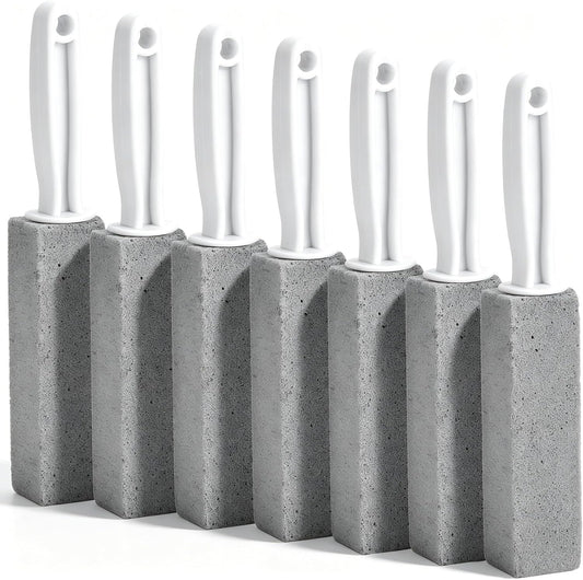 LoveBB 7 Pack Pumice Stone for Toilet Cleaning, Pumice Stick with Handle for Removing Bowl Ring, Toilet, Bathroom, Pool