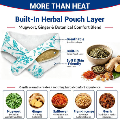 10 Count Neck Heat Wraps for Neck & Shoulder Pain Relief, Air-Activated. | Heat Pads with Herbal Layer, Long-Lasting, Fast-Acting, Muscle & Joint Soothing Patches, No Adhesive on Skin, Drug-Free