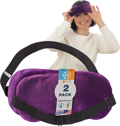 SunnyBay Microwavable Heated Eye Mask, Moist Compress, 7.9x4.3 inch, Purple