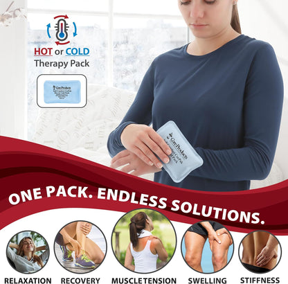 Reusable Hot & Cold Therapy Pack for Knee Back & Shoulder Pain-Trisectional