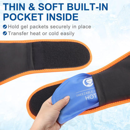 Wisdom Teeth Ice Pack Head Wrap, with 4 Hot Cold Packs, Reusable